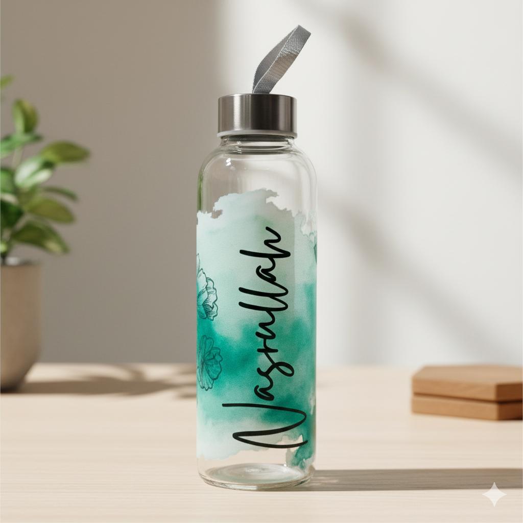 Customized Name & Photo Printed Temperature Water Bottle