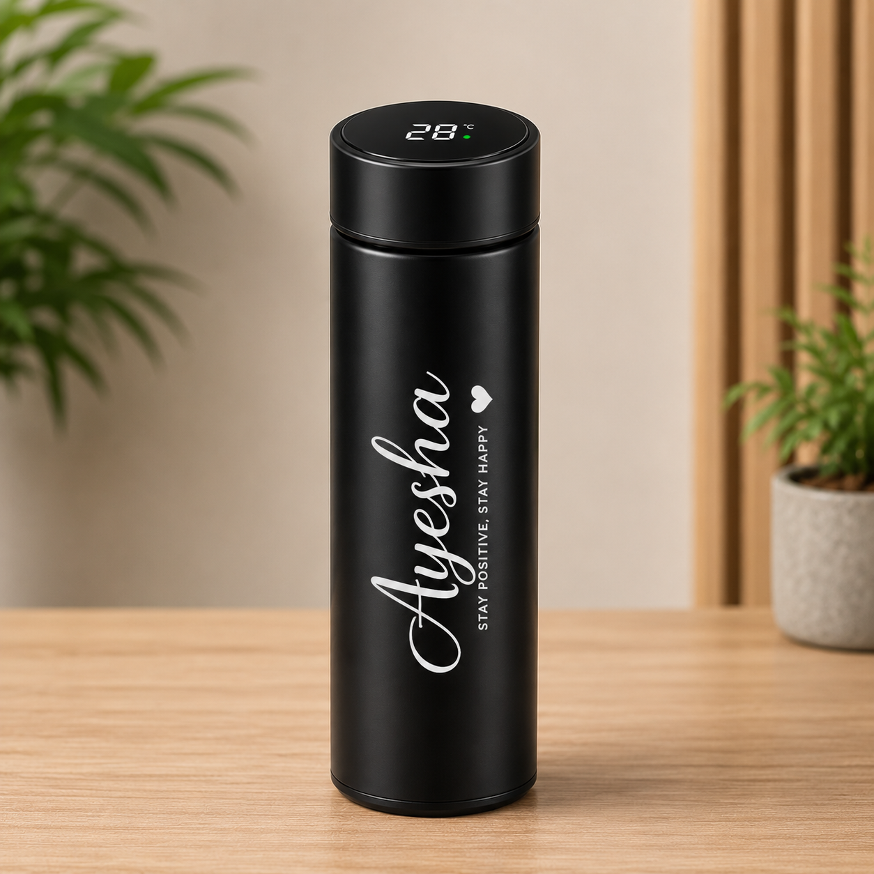 Customized Name & Photo Printed Temperature Water Bottle